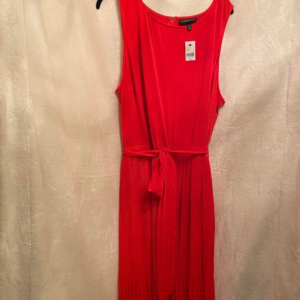 NWT Lane Bryant Red Pleated Dress Size 22-24